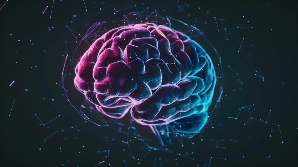 Illustrated brain showing clarity, courage, trust and curiosity