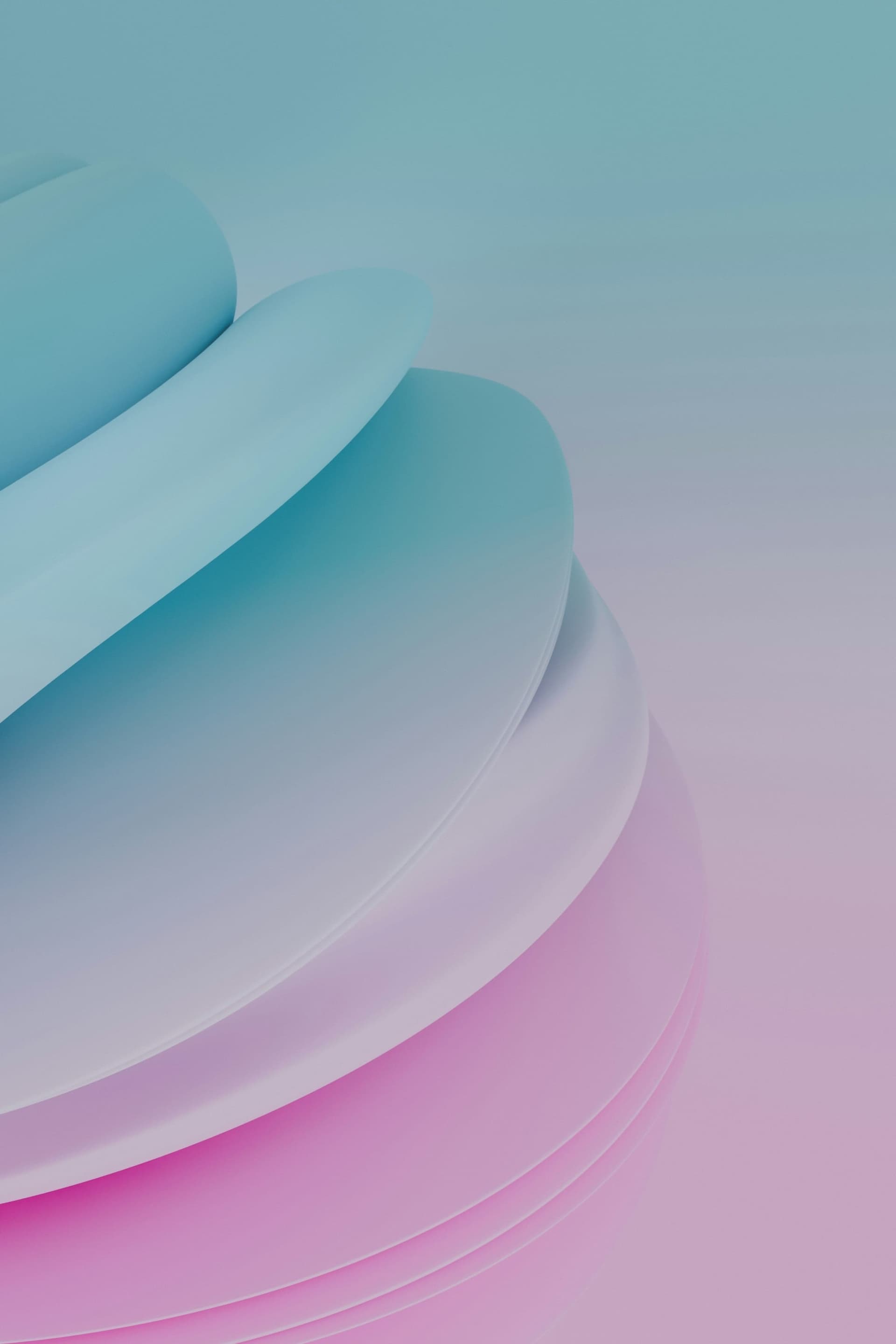 Layered pastel forms — one integration point, every client.
